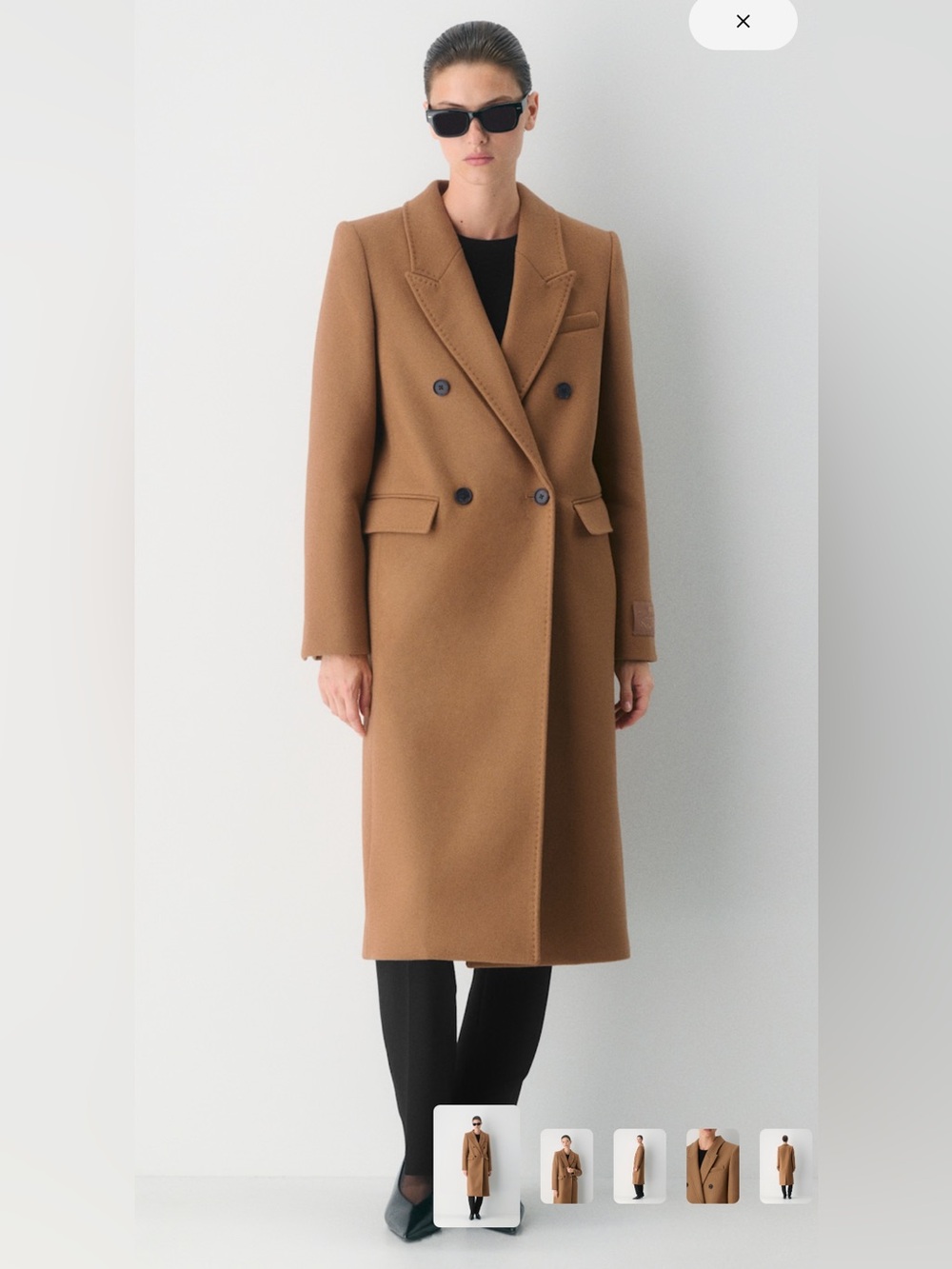 Aritzia Constant Coat Lux Wool Cashmere 2XS